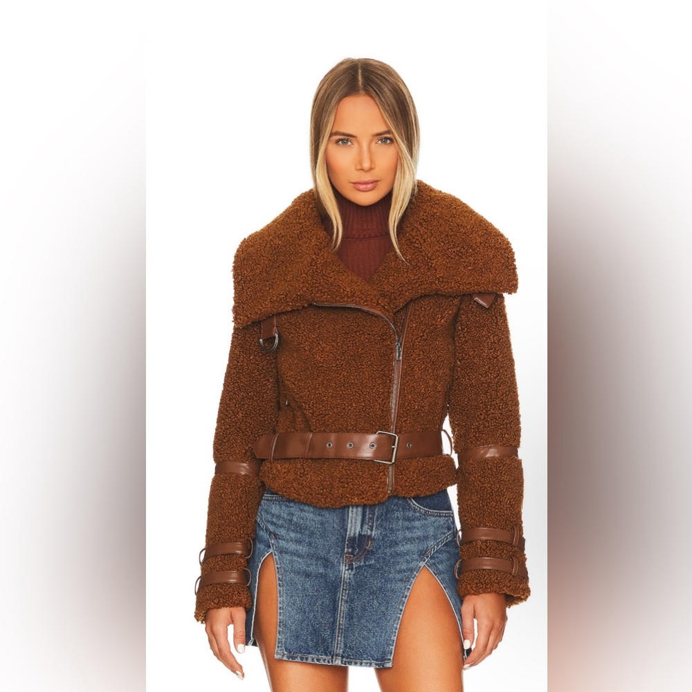Tularosa Bailey Moto Jacket in Cappuccino - NWT Small